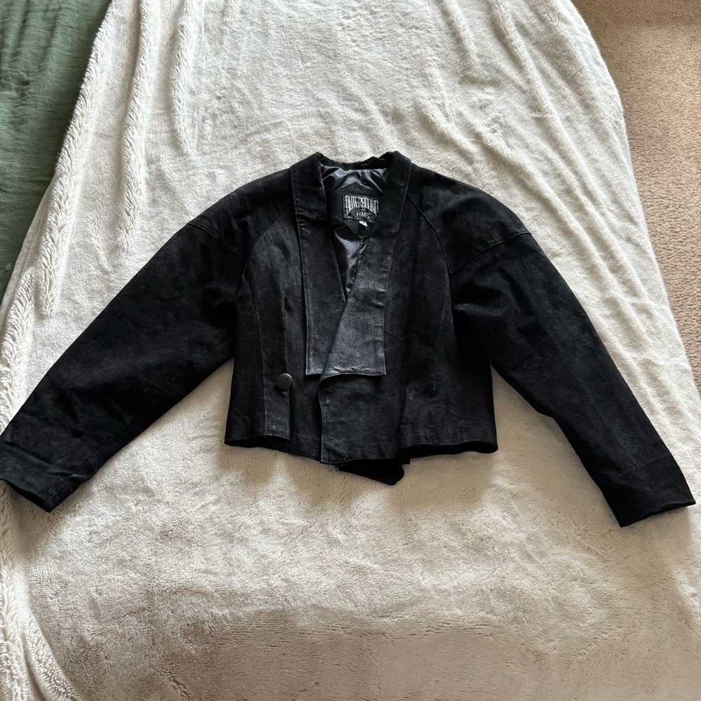 Outer bound by HMS Vintage Black suede Women's Jacket S